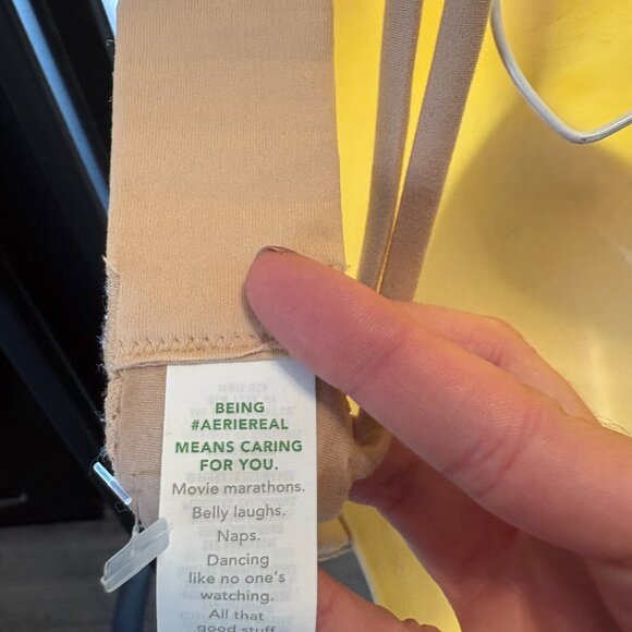 Aerie 34D Nude Sunnie Bloom Lace Strappy Demi Push-up Bra - Picture 10 of 11